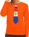 Bellatio Decorations Shoppartners Bv Oranje Holland Stropdas Sweater / Trui Dames - Oranje Koningsdag/ Supporter Kleding XL