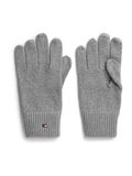 Tommy Hilfiger Gants en coton unisexe uni gris Automne/Hiver