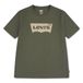 Levi's Kids T-shirt met tekst - olijfgroen