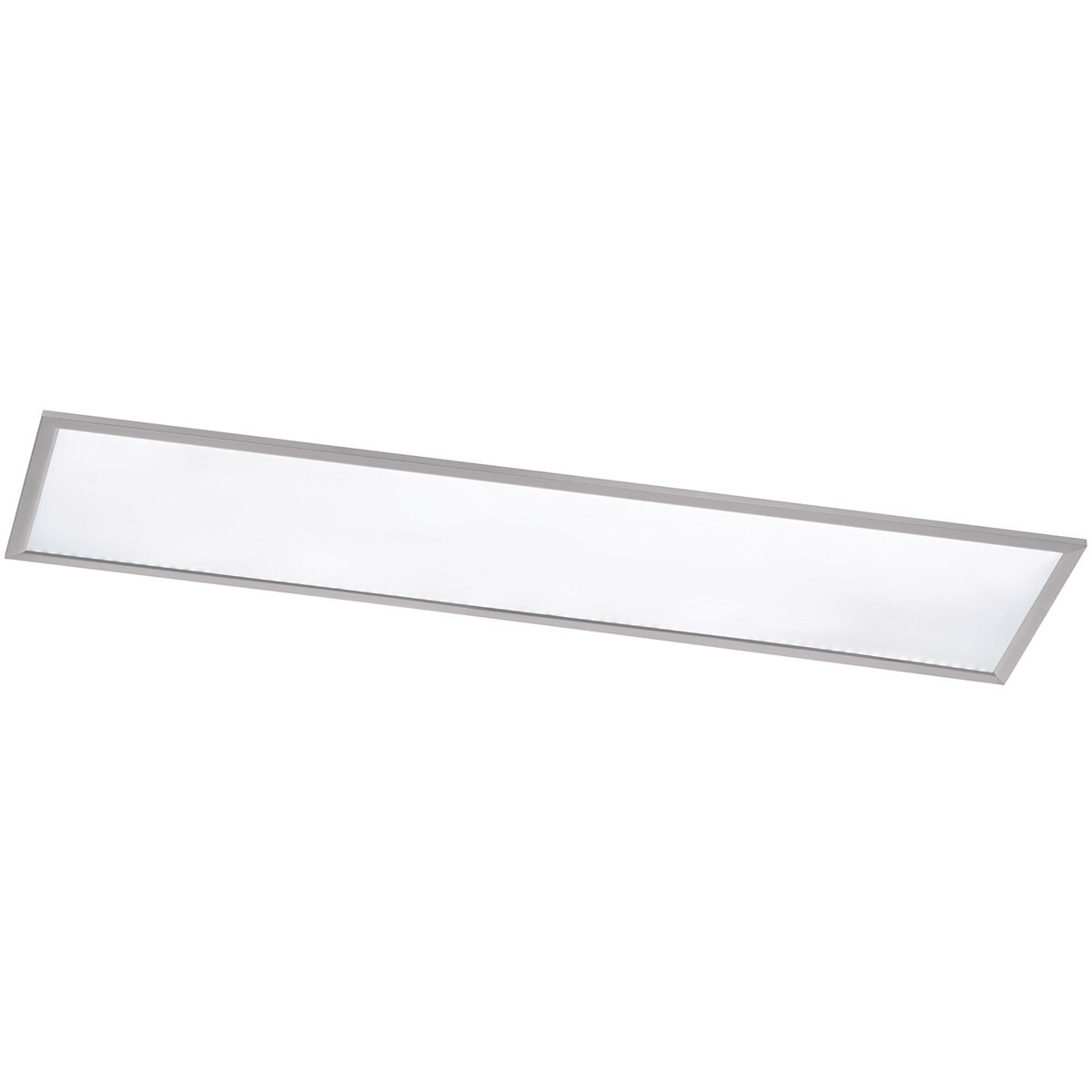 BES LED LED Plafondlamp - Plafondverlichting - Trion Povino - 30W - Warm Wit 3000K - Dimbaar - Rechthoek - Mat Nikkel - Aluminium