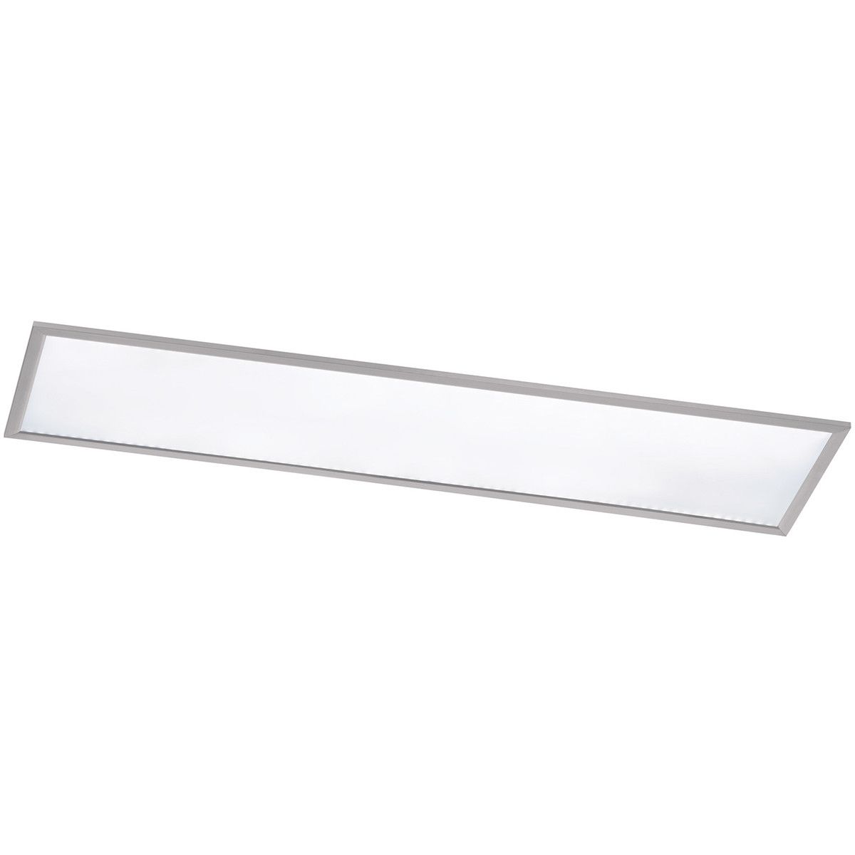 BES LED Trion Povino Plafondlamp - 30W - Warm Wit 3000K - Dimbaar - Rechthoek - Mat Nikkel - Aluminium
