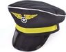 Rubies Carnaval verkleed piloten pet/hoed - zwart - voor volwassenen - one size