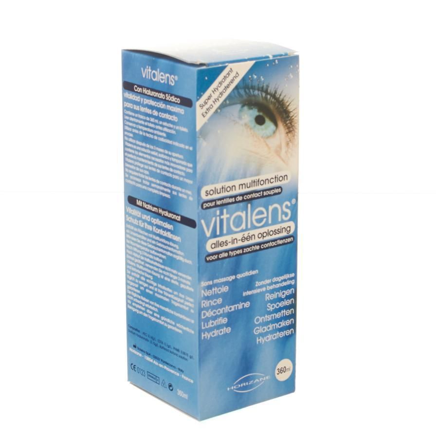 Vitalens - Lenzenvloeistof - Alles-in-één Oplossing Zachte Lenzen 360 ml