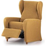 ECOMMERC3 Bi-elastische fauteuilhoes, 4-delig, ademend en eenvoudig te installeren, relaxstoelhoes, kleur mosterd, volledige bescherming en renovatie, gevoerde stijl