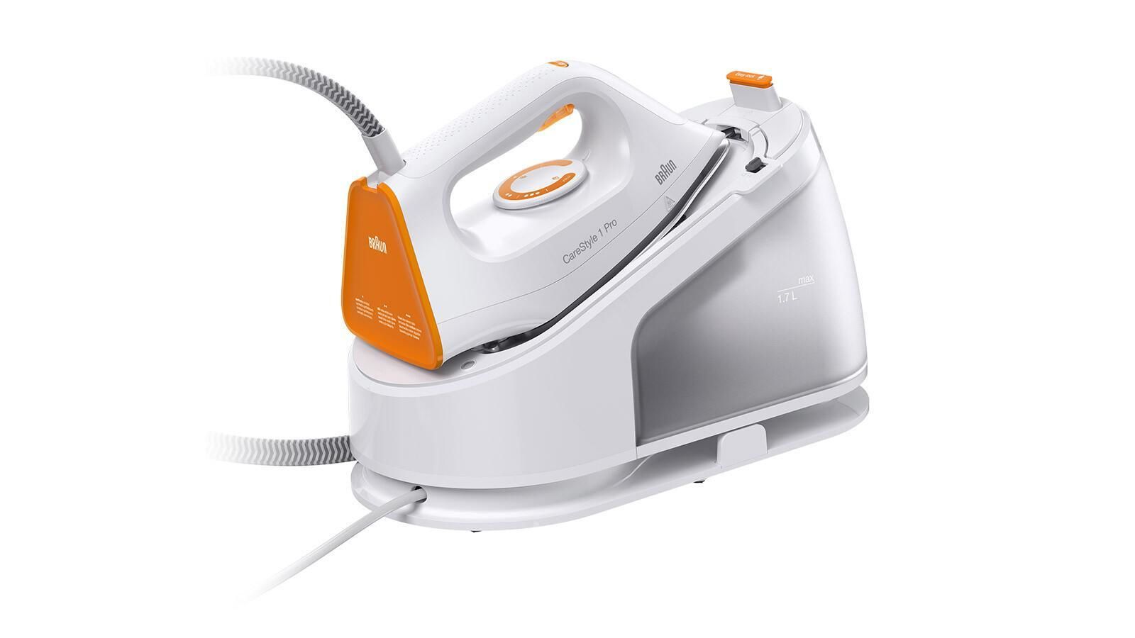 Braun CareStyle 1 IS 1511 WH - Stoomstrijkijzer - 2200W - Keramische zoolplaat - Grijs/Oranje
