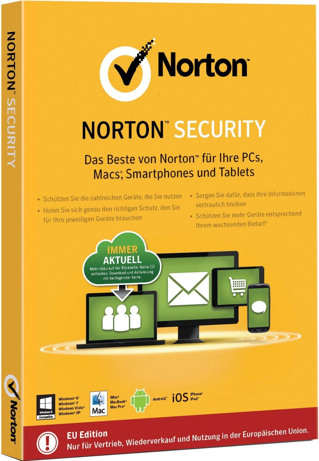 Norton Security 2.0 Antivirus - 1 jaar - 1 licentie - Duits