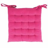 GALILEO SpA Sibilla stoelkussen met banden, 40 x 40 cm, fuchsia, 5 stuks