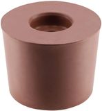 KADAX Rubberen stop, kurk met gat voor fermentatiebuisjes, rubberen stop voor fermentatieballonnen, massief rubberen stop, kurk, rubberen stop, kurk, rubberen stop, kurken sluitingen, rubber (4,5 cm)