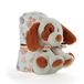 PERLETTI Babydeken met zacht pluche dier, beige plaid met knuffeldier, hond, klein kind, 0, 1, 2, 3 jaar, cadeau voor geboorte, baby, meisjes, jongens, kleurrijk, pluizig, warm, 120 x 80 cm (hond)