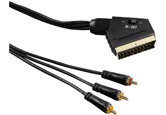 Hama Scart naar RCA-kabel 1,5m 3 ster