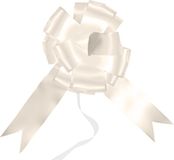 Santex Trouwauto Lint met Strikjes - Bruiloft - Wit/Creme Satijnglans - Just Married