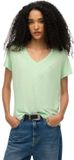Superdry - Ruimvallend geborduurd T-shirt met V-hals - Dames - T-shirts