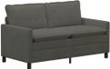 vidaXL Canapé Gris foncé Tissu 156 x 81 x 87,5 cm