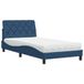 vidaXL Bed met matras, stof, blauw, 120 x 200 cm