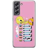 ERT GROUP mobiel telefoonhoesje voor Samsung S21 FE origineel en officieel erkend Looney Tunes patroon Tweety 016