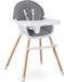 Nukido Lilo chaise haute gris