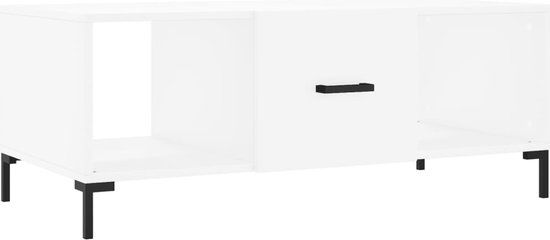 vidaXL Salontafel 102x50x40 cm bewerkt hout wit