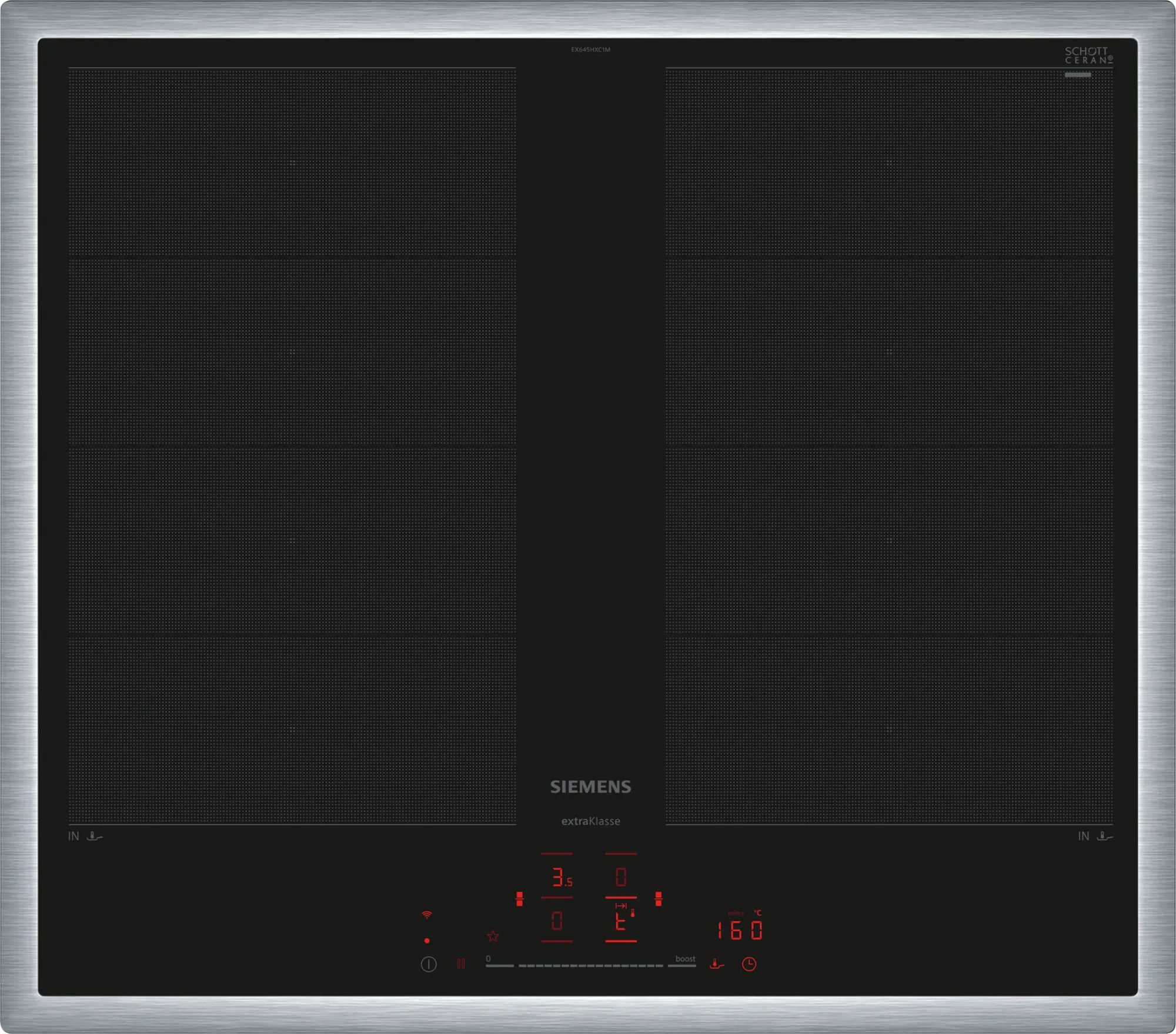 Siemens iQ700 EX645HXC1E Zwart Ingebouwde Inductiekookplaat - 60 cm - 4 Zones