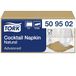 Tork Cocktailservet naturel, 8 x 200 servetten, 509502