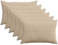 vidaXL Kussensloop - 6 stuks - ALMELO - Taupe - 30 x 50 cm - Corduroy