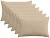 vidaXL Kussensloop - 6 stuks - ALMELO - Taupe - 30 x 50 cm - Corduroy