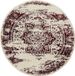 Interiyou tapis Suzuka, crème/rouge, rond, diamètre 160 cm