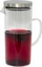 Gerimport pichet/carafe à jus avec couvercle - 1.5 litre/1500 ml - transparent - verre - couvercle inox