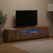 Maison Exclusive - Meuble TV LED HOORN, 3 pièces, panneau de particules de chêne artisanal