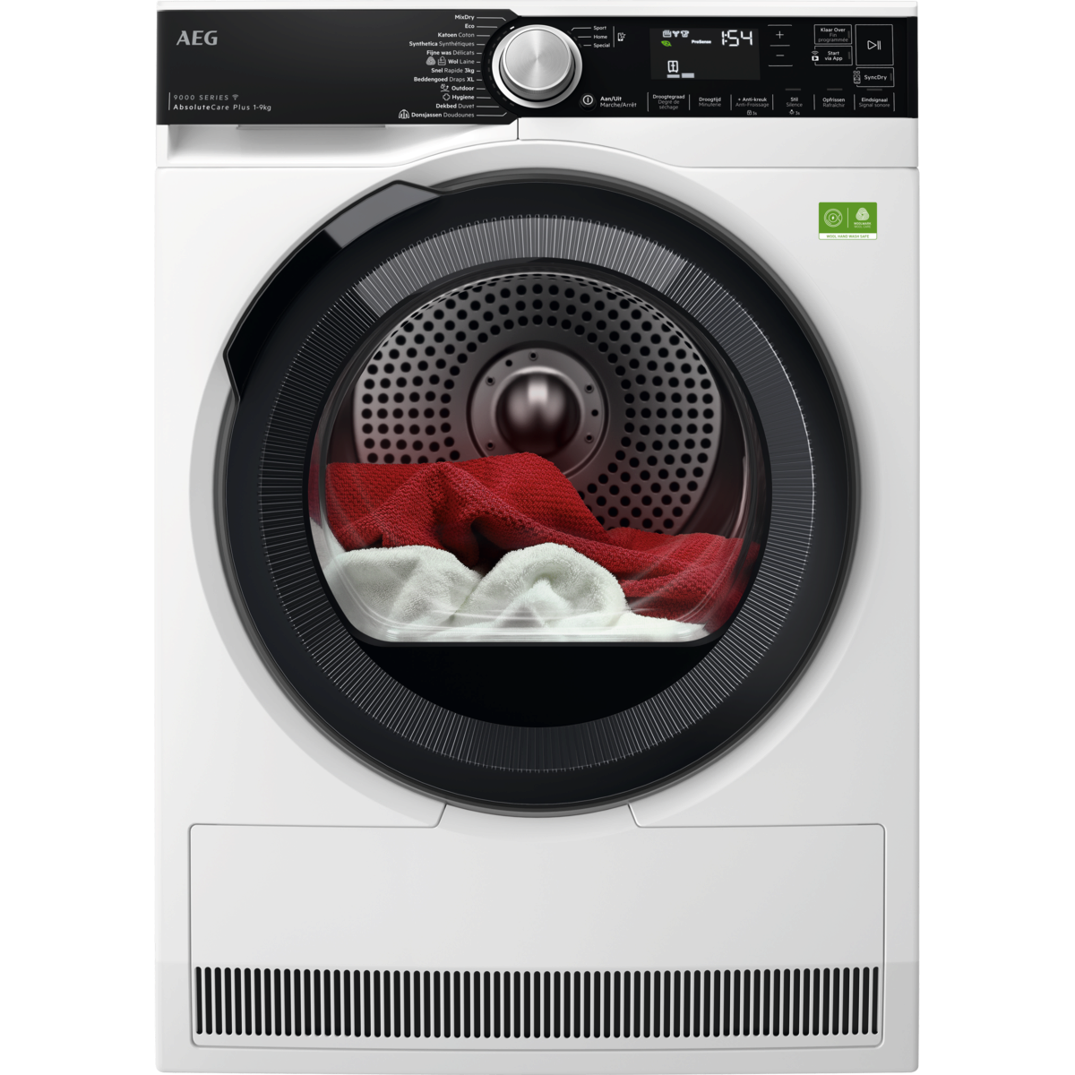 AEG 9000 T97DR9B6PC - Warmtepomp Droger - 9 kg