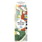 Déco design - Mes marque-pages à colorier: Inclus crayons de couleur double mine: 31611