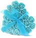 Joy of Balance Zeep Bloemen Blauwe Rozen 24 stuks Hartvormige Cadeauverpakking