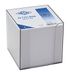 Zettelbox Wedo Zettelbox 9 x 9 cm, kunststof box, gevuld (circa 700 vellen) Rookglas