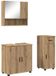 vidaXL Meuble de salle de bain set 3 pièces chêne artisan 61 x 35 x 64 cm
