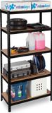 Relaxdays Stellingkast 5 etages - 1325 kg - 180 x 90 x 60 cm - Metaal/MDF - Zwart