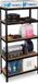 Relaxdays Stellingkast 5 etages - 1325 kg - 180 x 90 x 60 cm - Metaal/MDF - Zwart