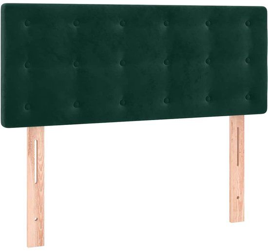 vidaXL Hoofdbord 90x5x78/88 cm fluweel donkergroen