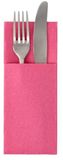 PAPSTAR Bestekservetten ROYAL Collection 40 x 30 cm FSC bestekzakjes fuchsia/rose. (50 stuks)