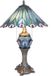 Lumilamp Tiffany Tafellamp Ø 40x65 cm Blauw Rood Glas