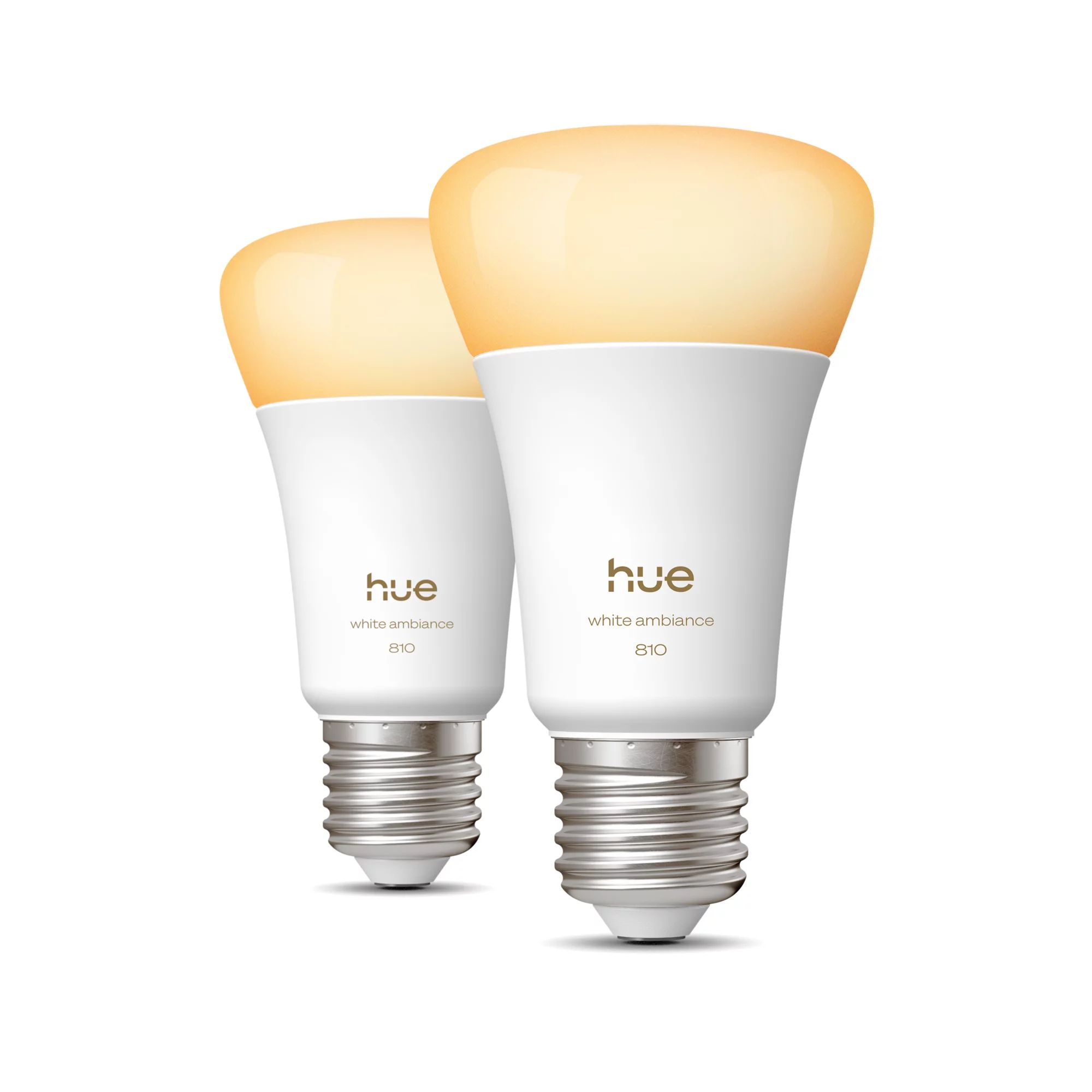 Philips Hue White Ambiance A60 - E27 Slimme Lamp - 2-pack