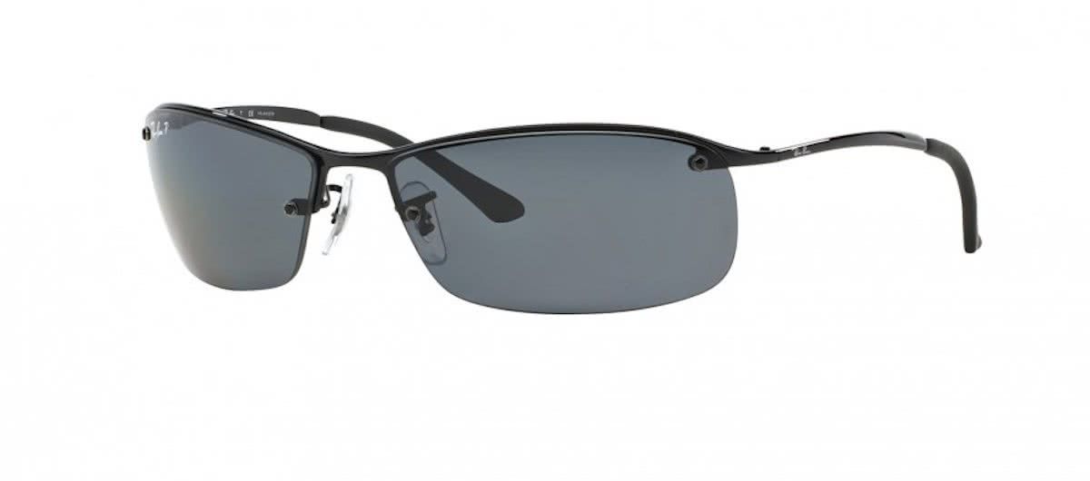 Ray-Ban RB3183 002/81 - zonnebril - Sidestreet - Zwart/Grijs Classic - Gepolariseerd - 63mm