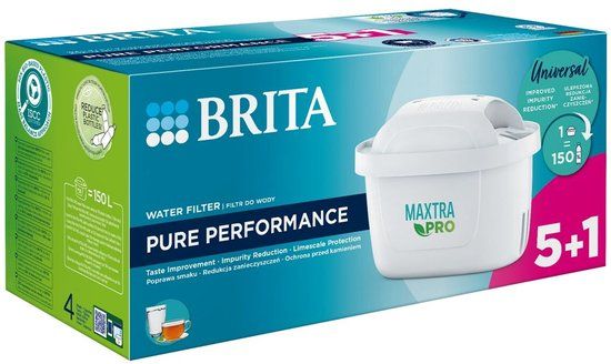 Brita Maxtra PRO Pure Performance Filter 5+1 szt. - Wit - Kunststof