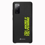 Fibriva Coque de Téléphone Compostable Samsung Galaxy S20 FE - Ninjas in Pyjamas Officiel - Coque Fibriva™ Officielle avec Logo et Rayure Noire Jaune