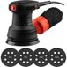 Dnipro-m Ponceuse Orbitale Aléatoire Pe-29s 290 W, 125 mm, 6 vitesses, sac à poussière et 20 disques abrasifs inclus