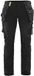 Blåkläder Dames 4-weg stretch werkbroek 7192-1645 - Zwart/High Vis Geel - Maat 36