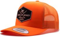 Surf Monkey Trucker Cap - 6 Panel - One Size - Snapback - Fluorescerend Oranje