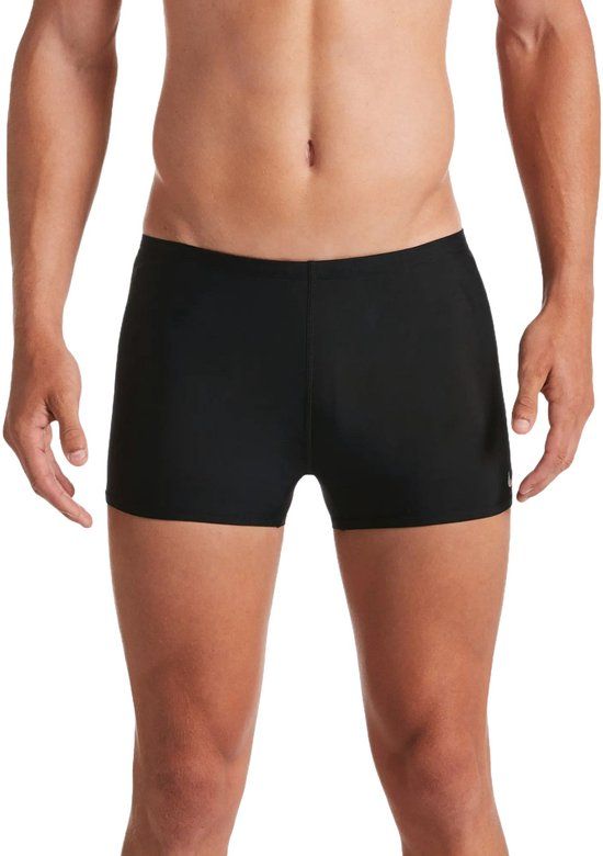 Nike Solid Square Leg Zwemboxer Heren - Zwart - Maat 32