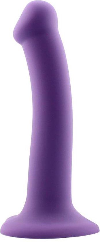Erotic ACTION Flexibele Dildo Maat M - 18 cm - Paars - Met Zuignap