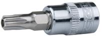 KS Tools 918.3945-E 3/8" CHROMEplus Bit-dopsleutel Torx met boring, TB30, Hanger