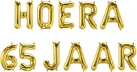 Merkloos / Sans marque Foil balloon kit - Hoera 65 jaar