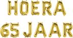 Merkloos / Sans marque Foil balloon kit - Hoera 65 jaar